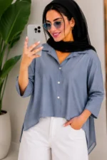 شومیز باکسی لیزری - Image 4