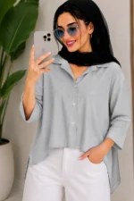 شومیز باکسی لیزری - Image 5