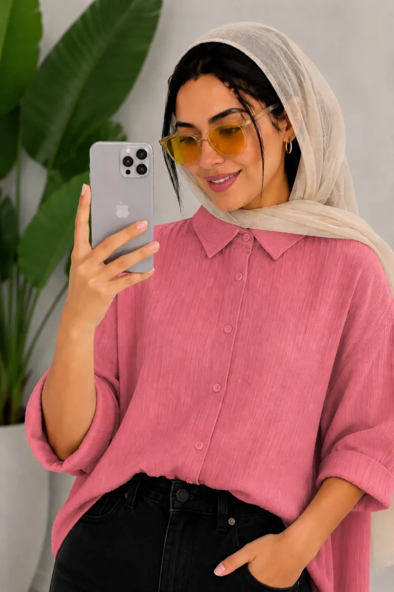 شومیز صورتی