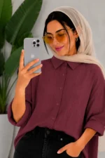 شومیز زرشکی